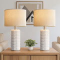 Boho Blue Desk Lamp — 23" — A. White