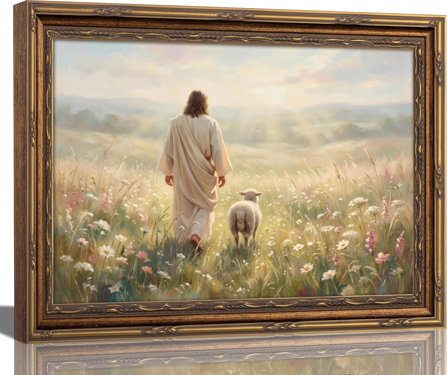 Metal Canvas Wall Art — 12X16 — The Good Shepherd