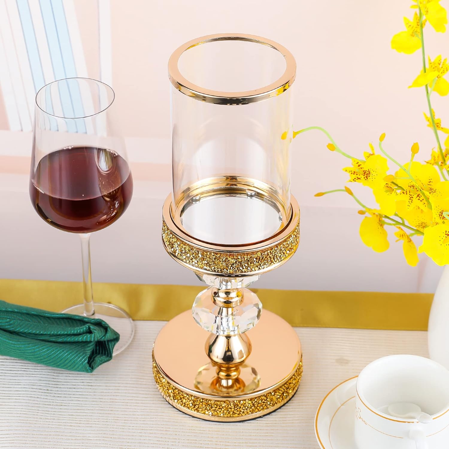 Luxe Glass Pillar Candle - View 9