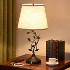 USB Beige Table Lamp