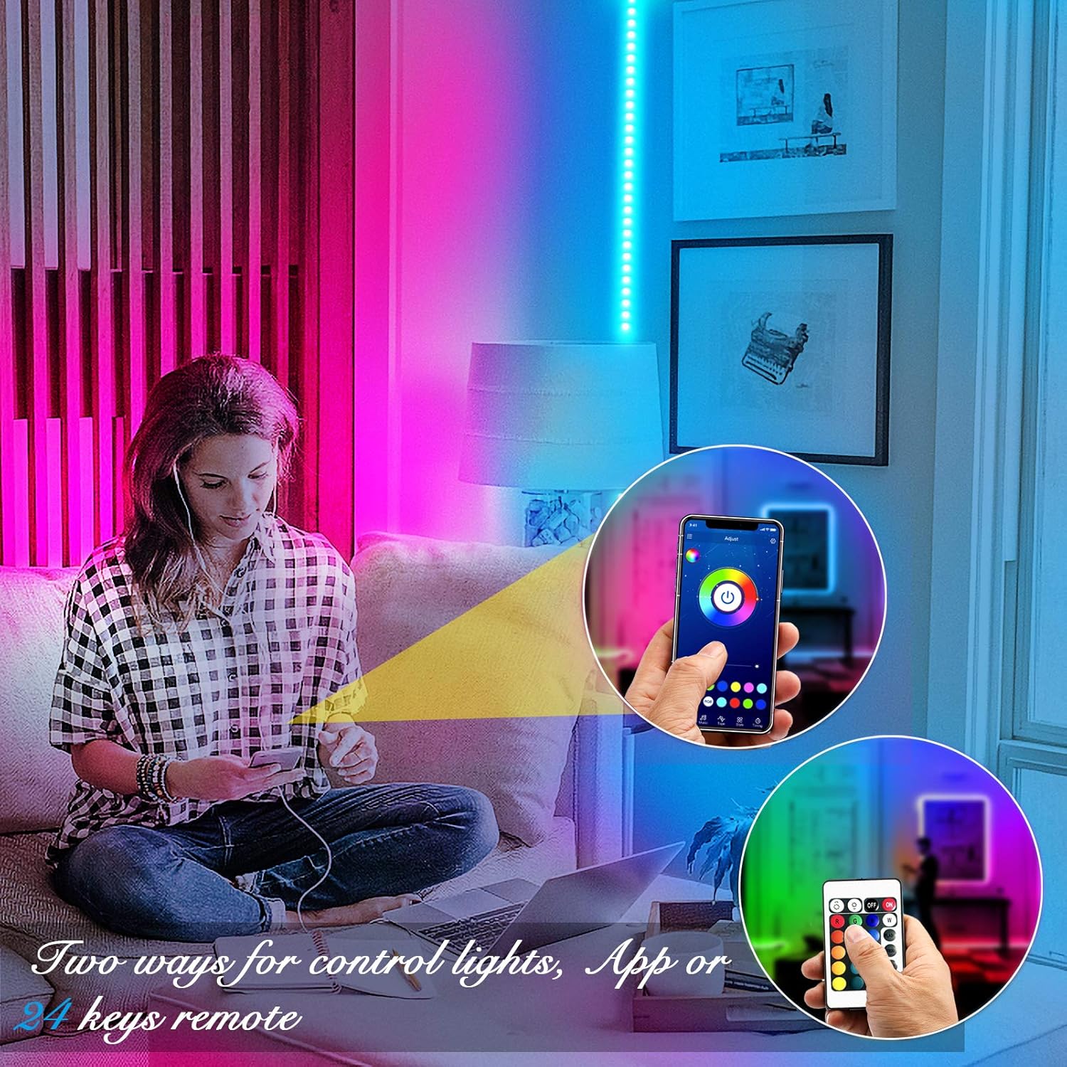 RGB Metal LED Strip Lights - View 3