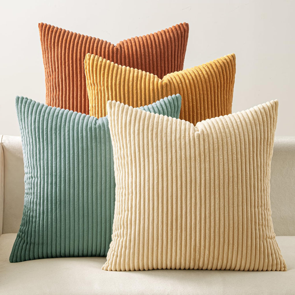 Boho Beige Throw Pillow Cover — 18"