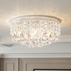 Round Luxe Black Chandelier — 15"