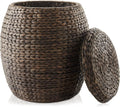 Handwoven Boho Brown Throw Pillow — Espresso