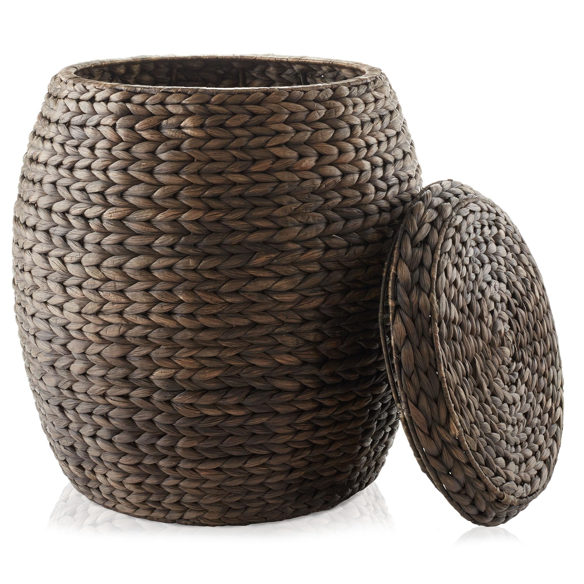 Handwoven Boho Brown Throw Pillow