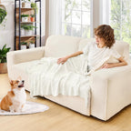 Boho Beige Throw Pillow — 50" - View 2