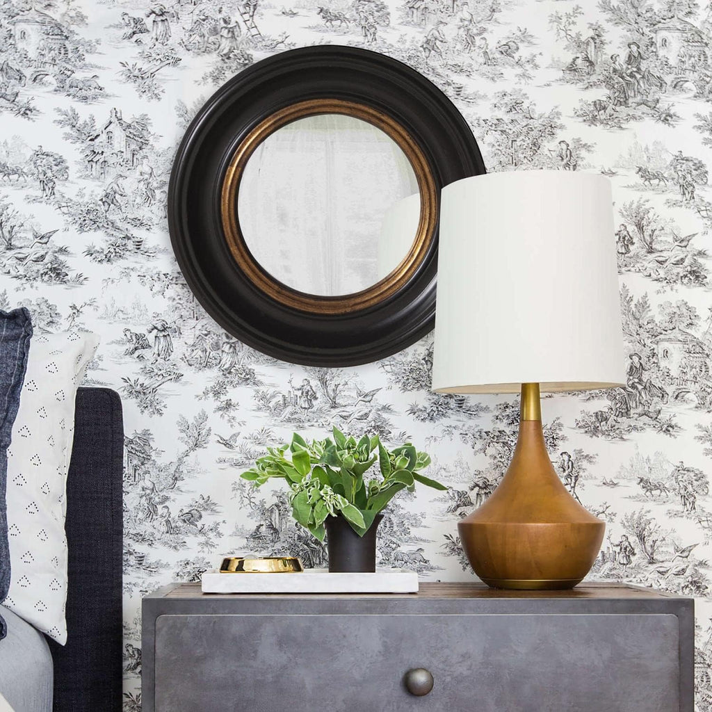 Round Luxe Glass Wall Mirror — 21" - View 4