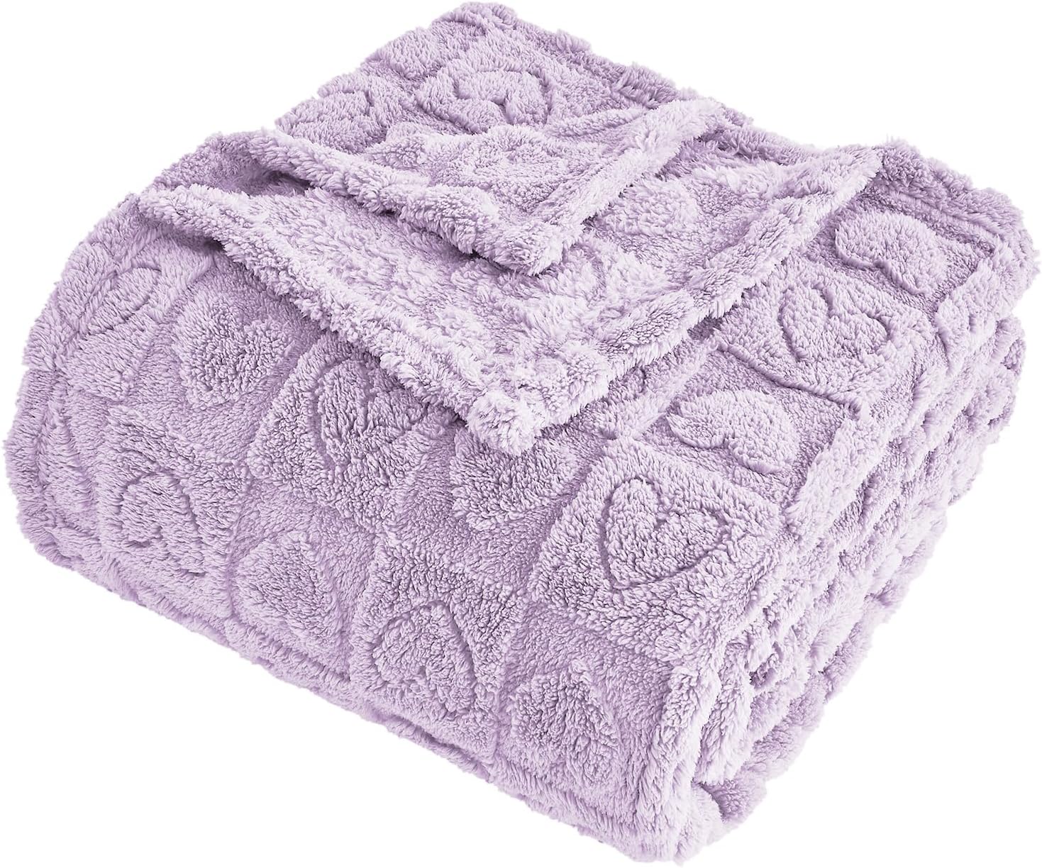 Beige Throw Pillow — 50" — Light Purple
