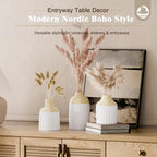 Boho Beige Decorative Vase — Set of 3 - View 5