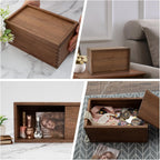 Wood Storage Basket — 9.65" - View 6