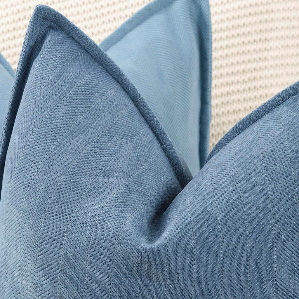 Chenille Boho Beige Throw Pillow Cover — 20" - View 4