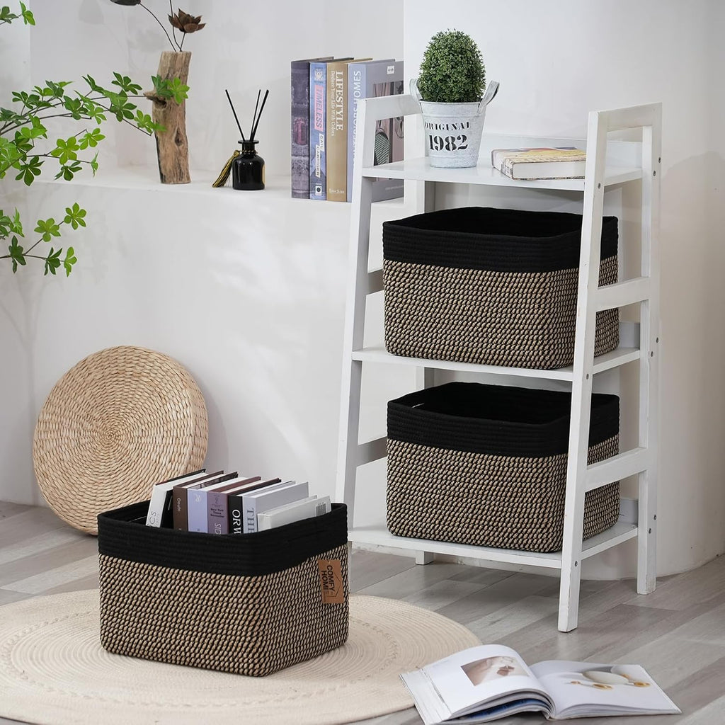 Boho Beige Basket — 13.5" - View 7