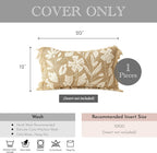 Lumbar Boho Beige Throw Pillow Cover — 20" - View 5