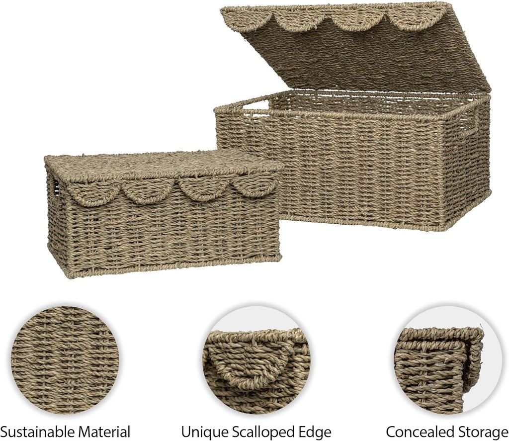 Beige Storage Basket — 15" - View 4
