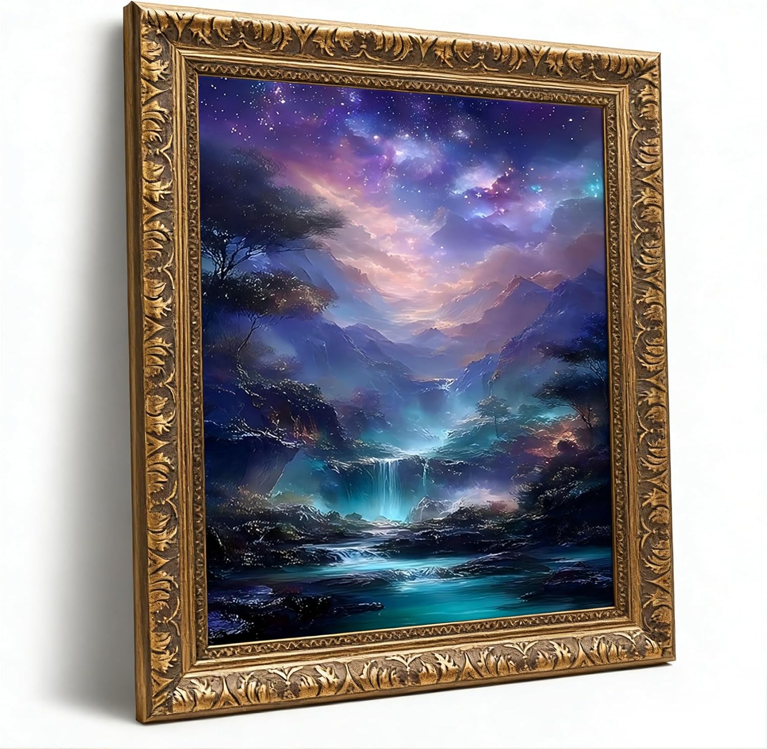 Framed Luxe Fabric Wall Decor — 8" — Picture 26