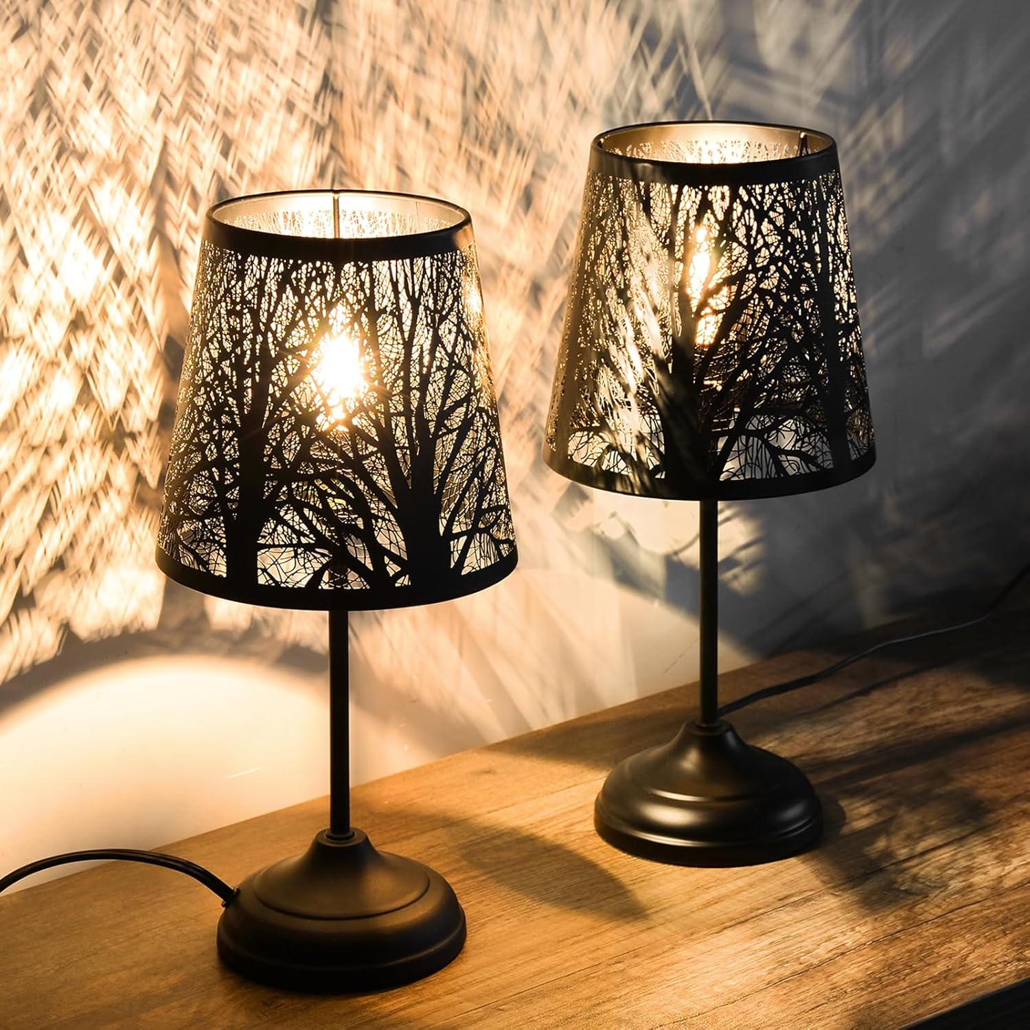 Dimmable Metal Table Lamp — Touch Control - 2 Pack