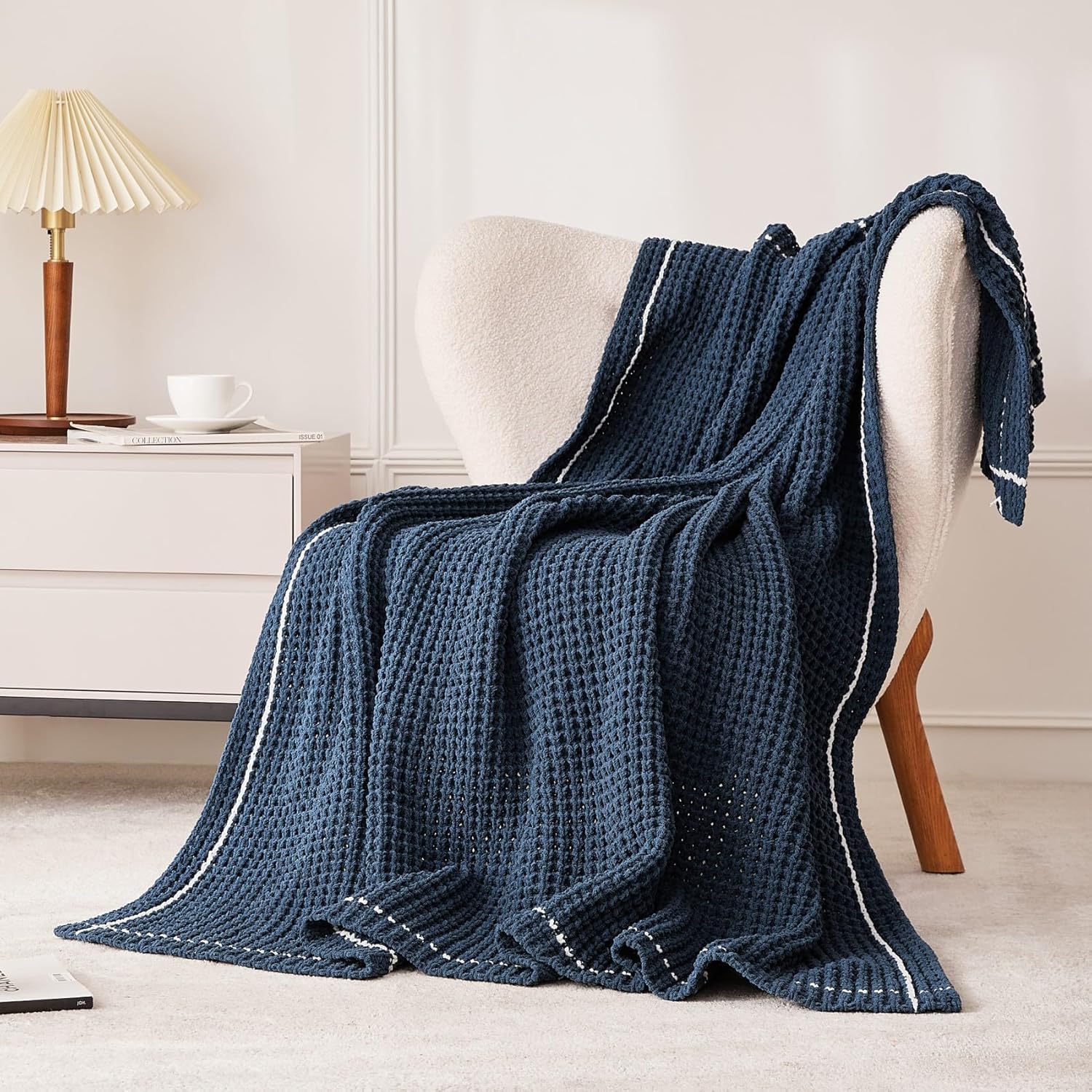 Knit Beige Throw Pillow — 50" — 50"*60"