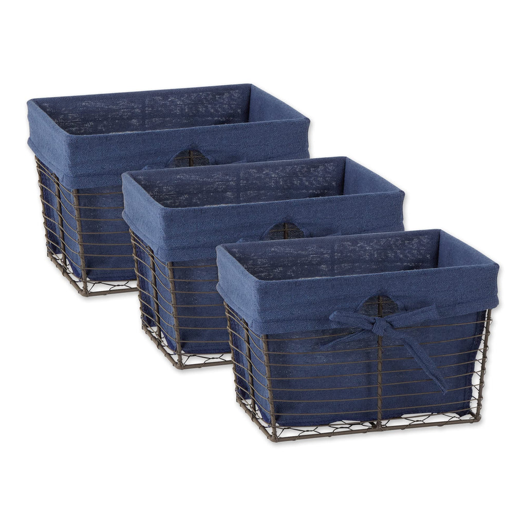 Vintage Farmhouse Black Storage Basket — 6"
