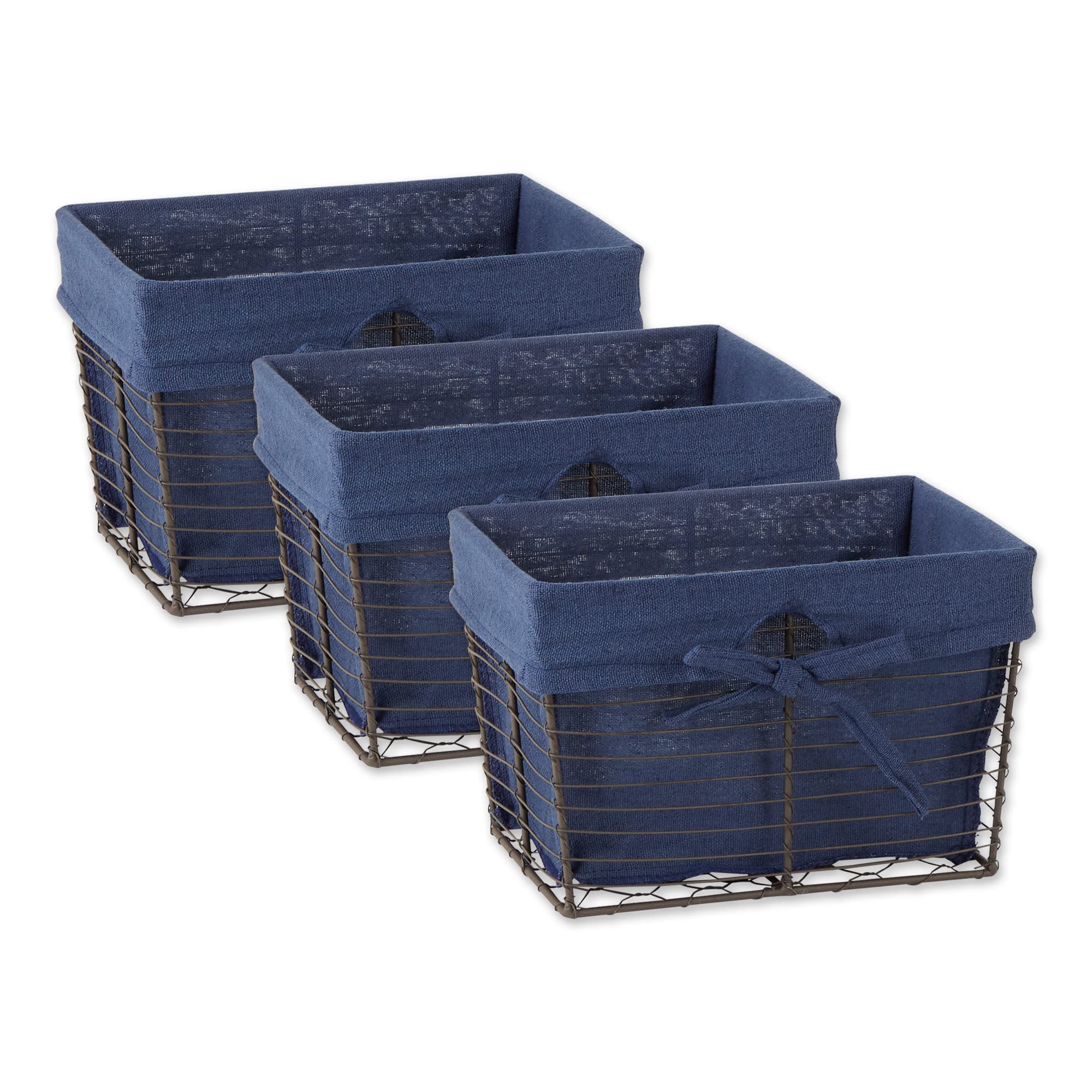 Vintage Farmhouse Black Storage Basket — 6"