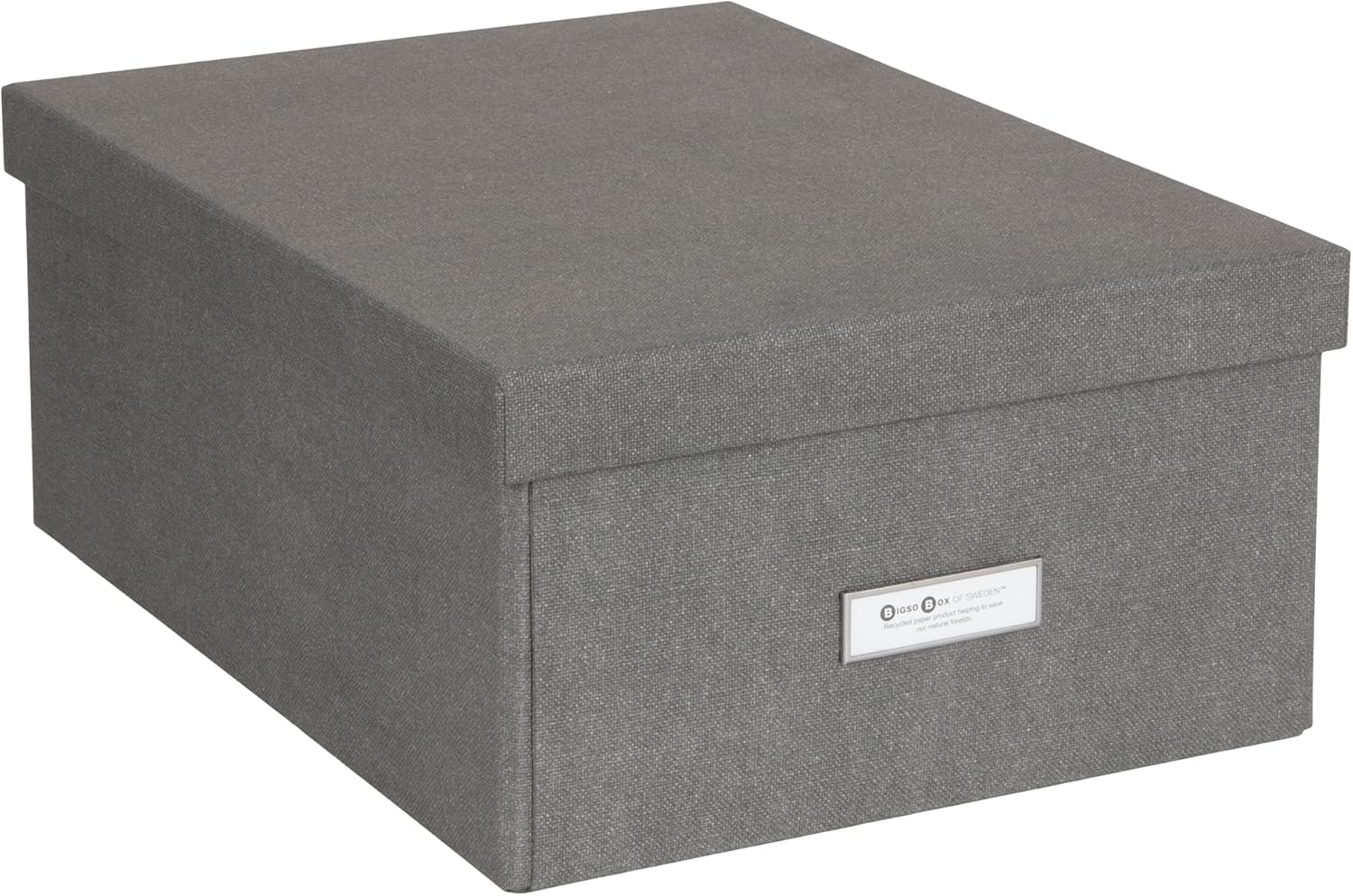 Blue Storage Basket — Light Gray