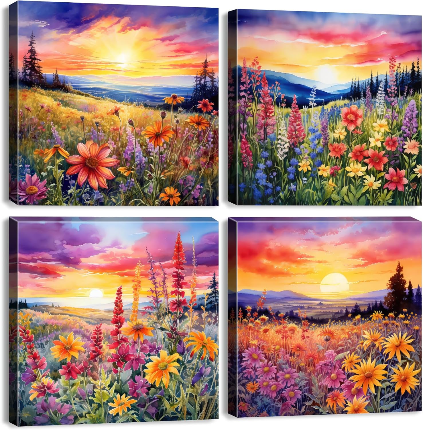 Vintage Orange Wall Decor — 12" — 12"l X 12"w