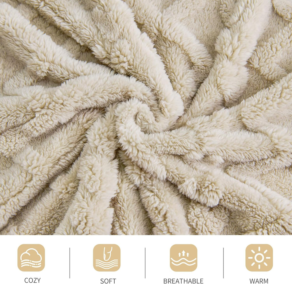 Beige Throw Pillow — 50" - View 7