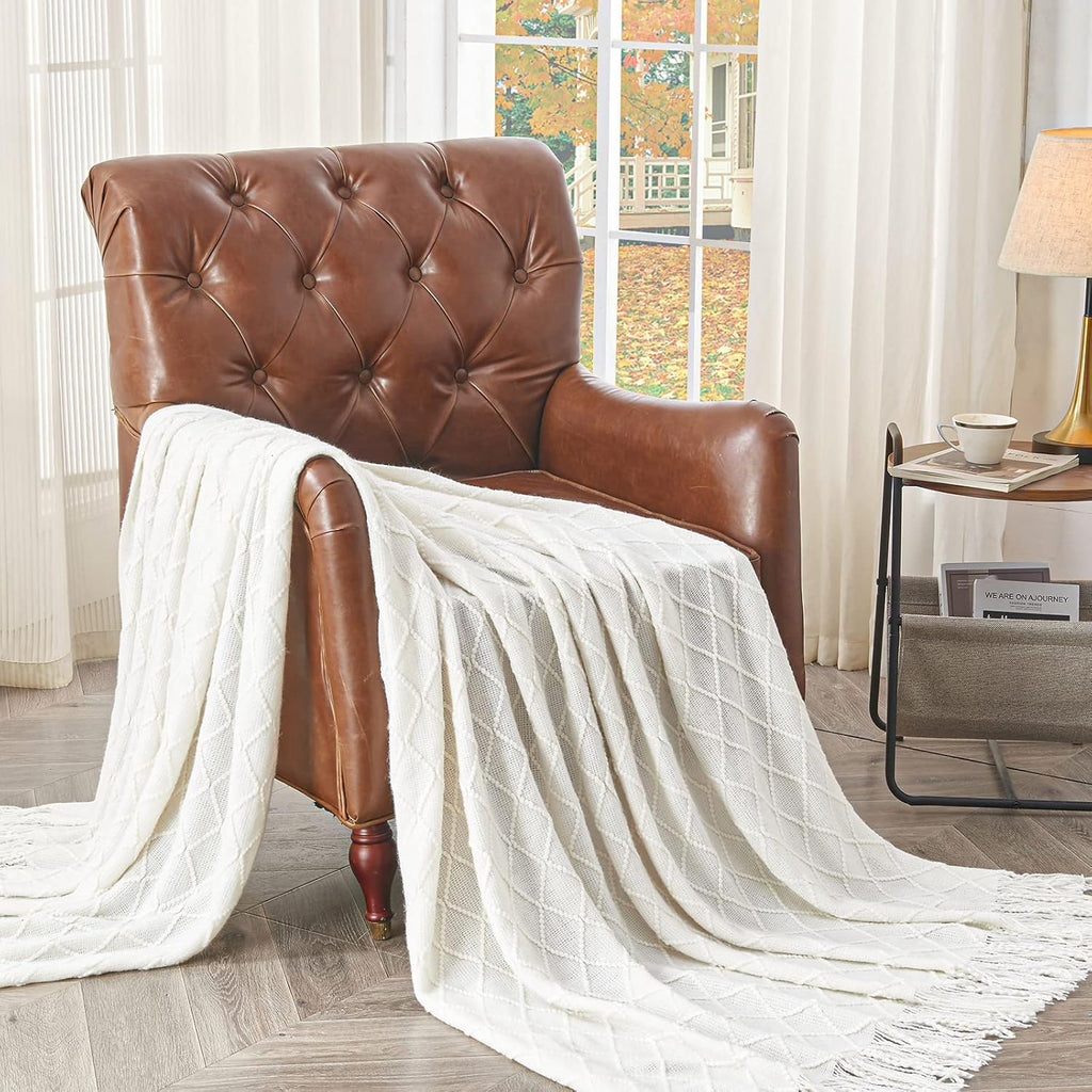Boho Beige Throw Pillow — 50" - View 9