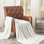 Boho Beige Throw Pillow — 50" - View 9