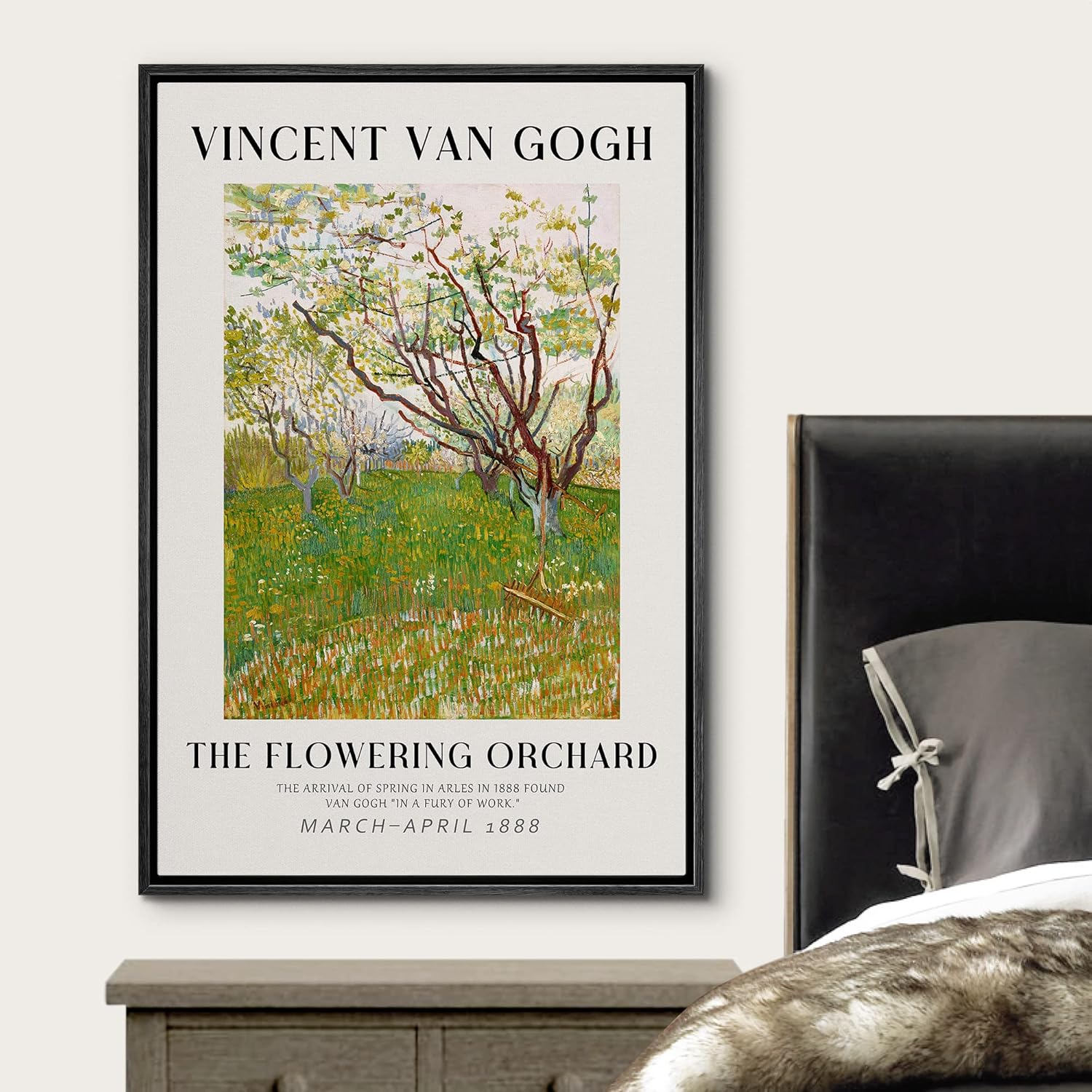 Framed Farmhouse Green Wall Art — 16" - View 3