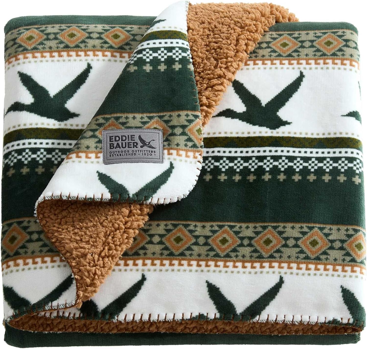 Oversized Beige Throw Pillow — 50" — Goose Sweater Green