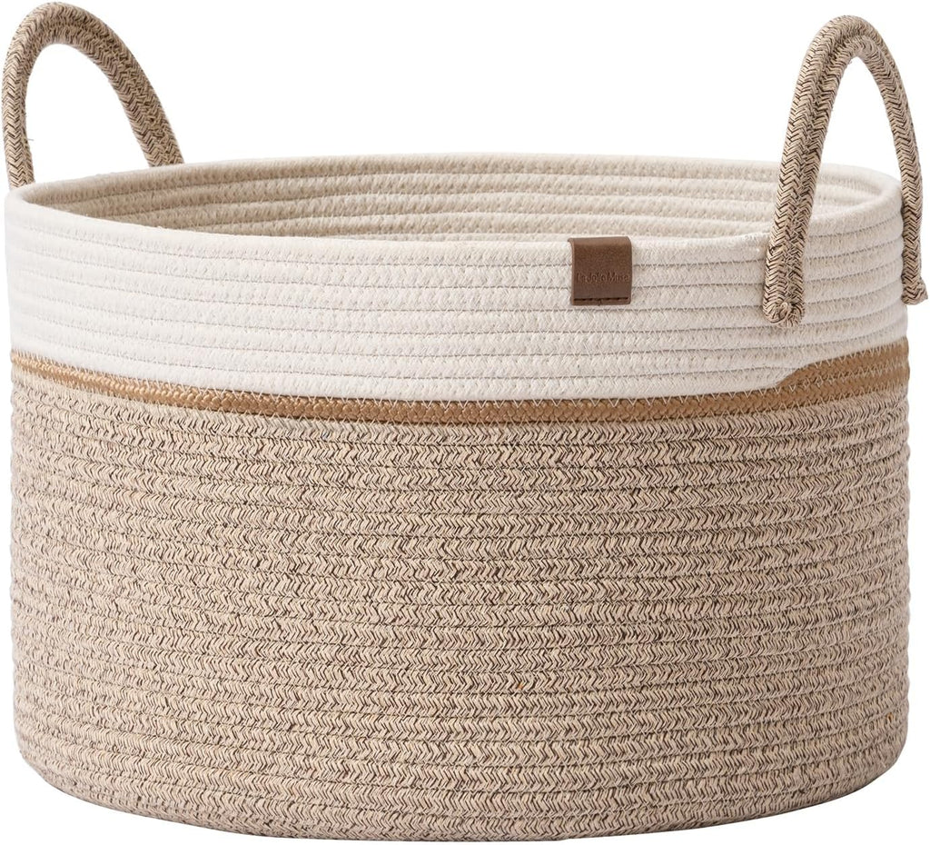Boho Beige Throw Pillow — 14" — White & Desert