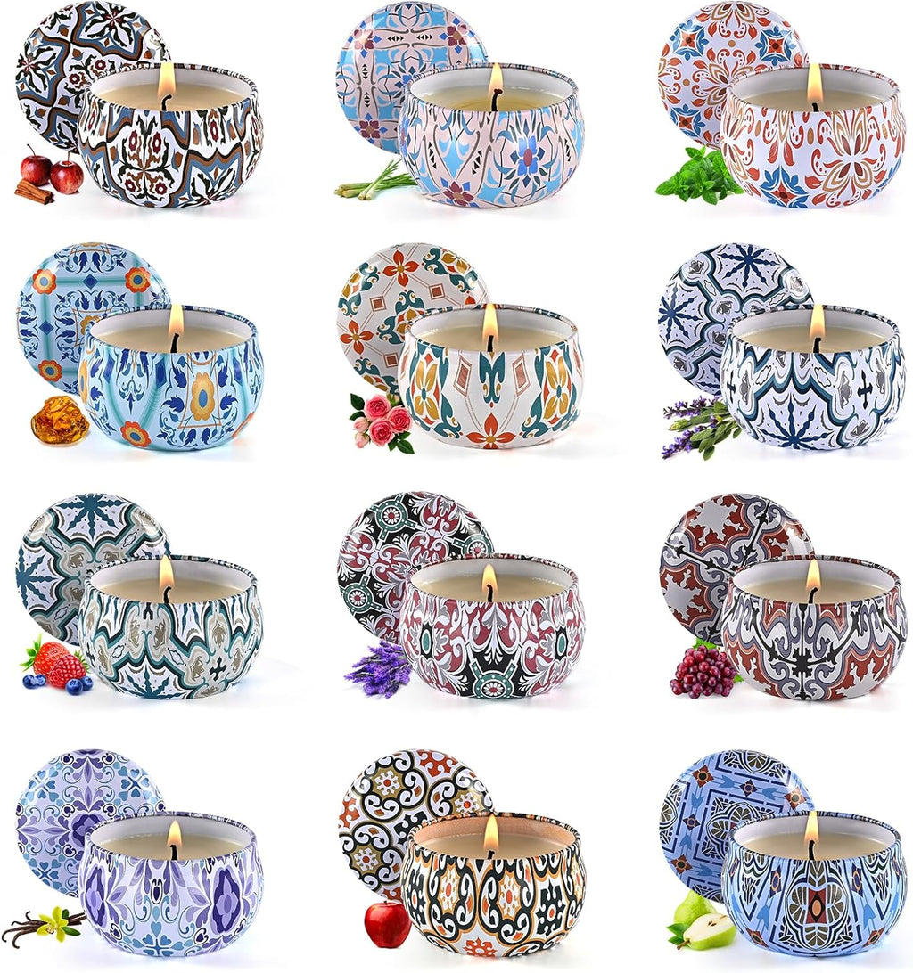 Soy Wax Metal Scented Candle — Hundred Flowers