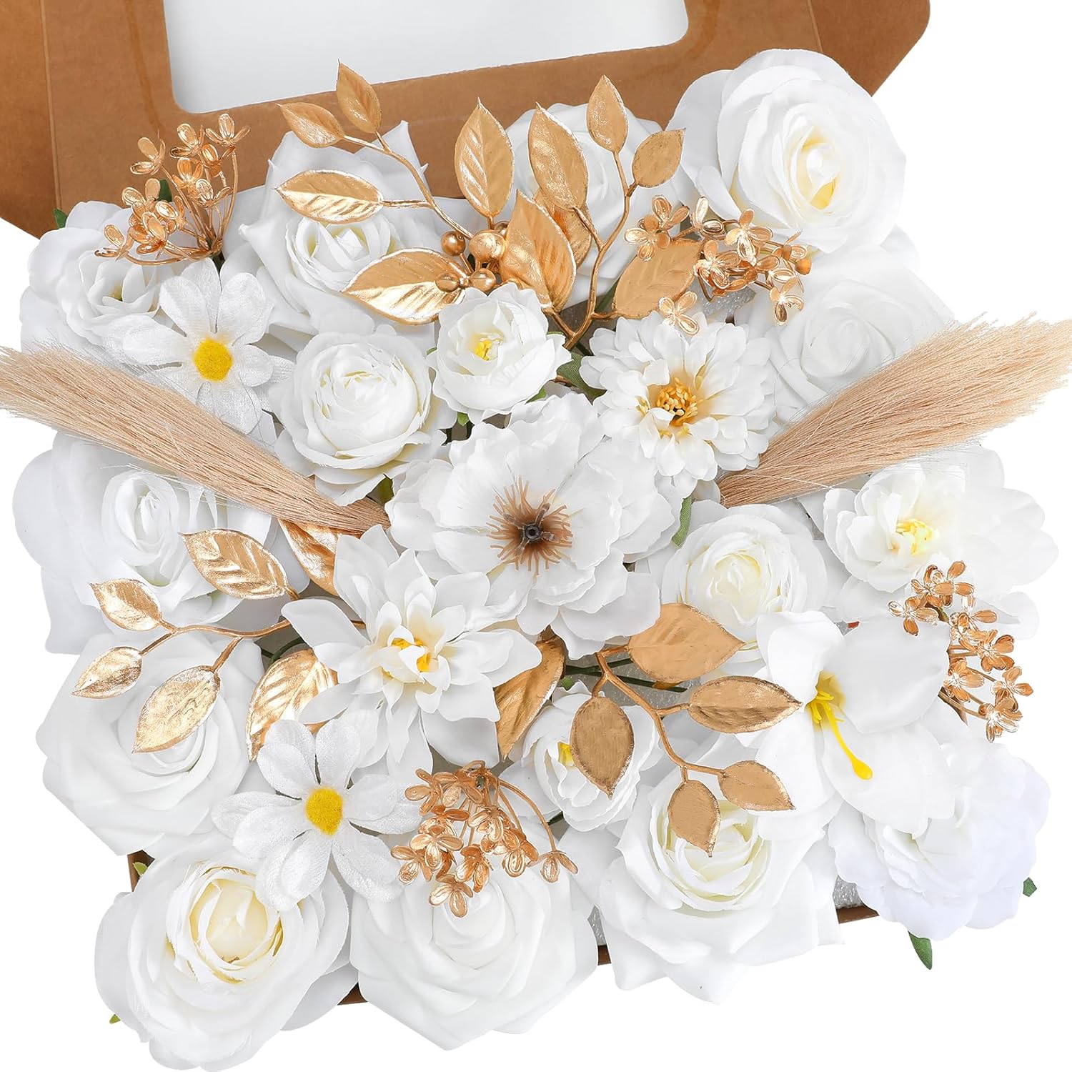Blue Artificial Flowers — Milk White