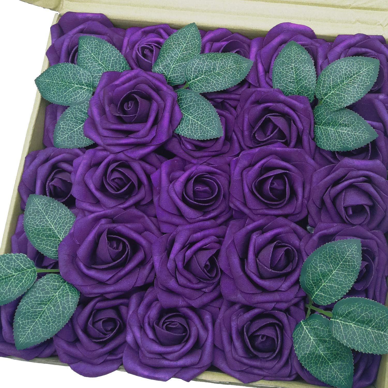 Black Artificial Flowers — Purple
