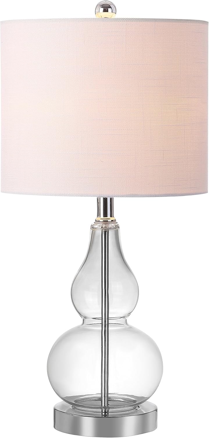 Linen Modern Black Nightstand Lamp — 20.5" — Single