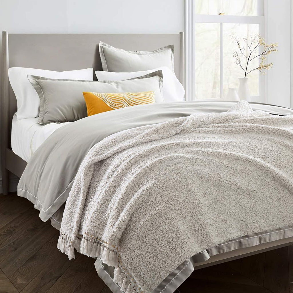 Boho Beige Throw Pillow — 50" - View 7