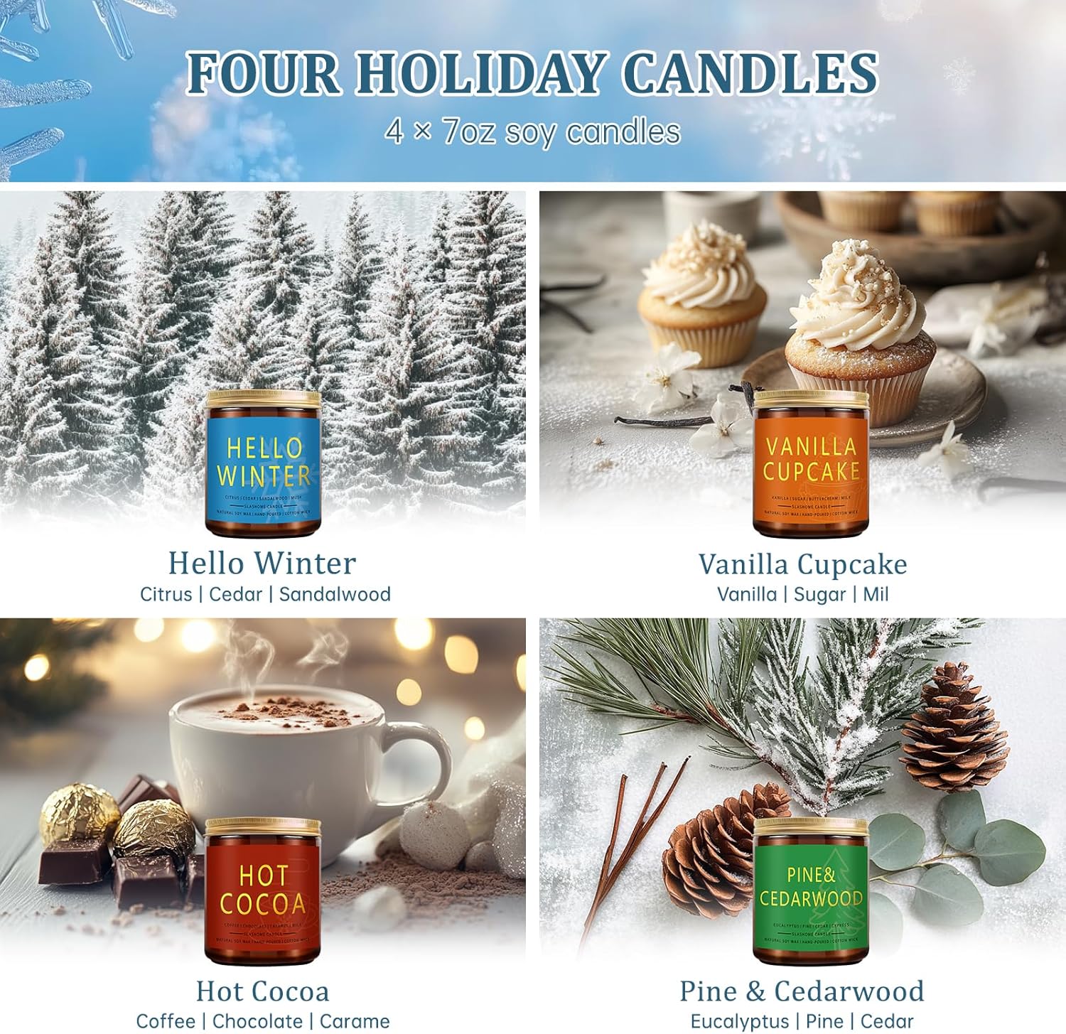 Soy Wood Scented Candle - View 2