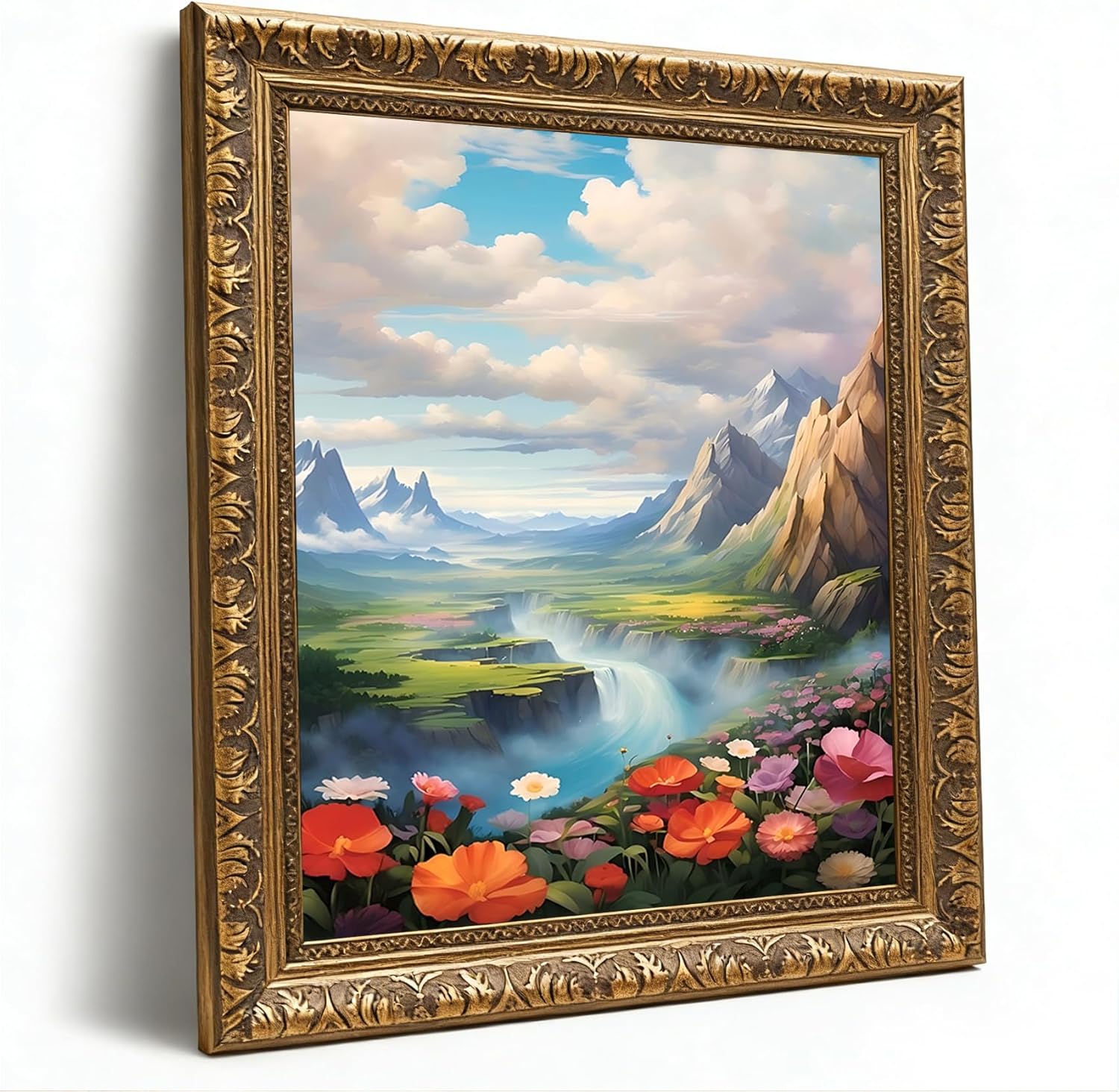 Framed Luxe Fabric Wall Decor — 8" — Picture 14