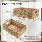 Boho Rattan Storage Bin — 15" - View 2