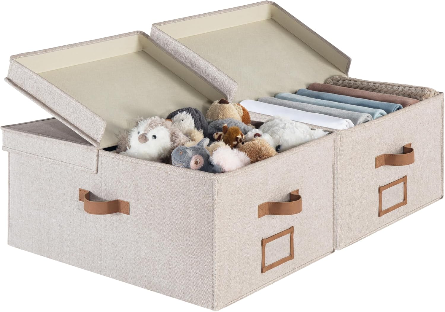 Beige Storage Bin — Mixing of Brown & Beige