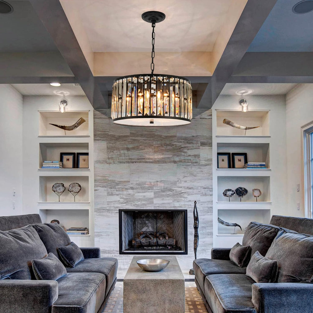 Luxe Glass Chandelier — 16" - View 6