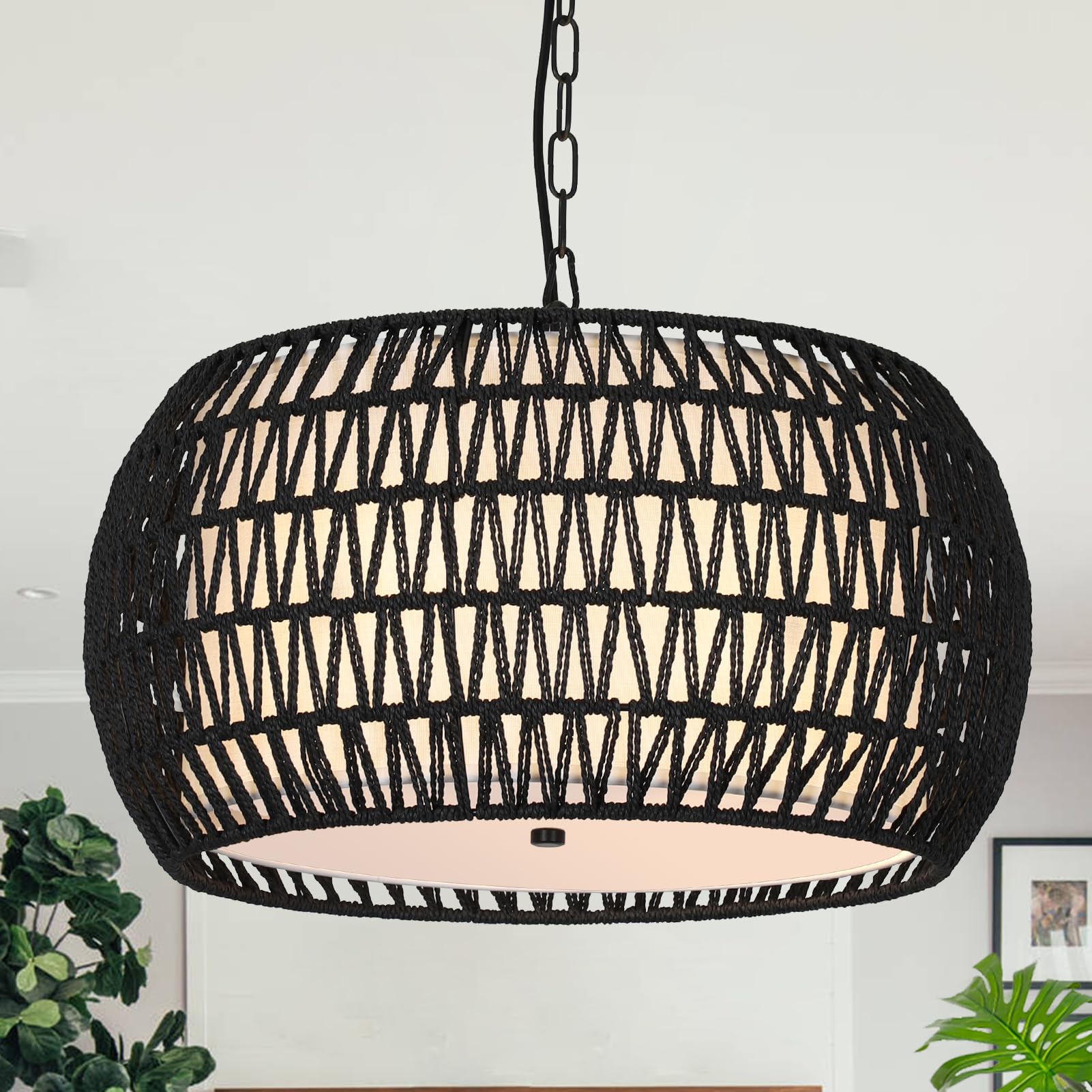 Boho Black Chandelier