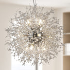 Luxe Metal Chandelier — 12-Light