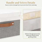 Linen Beige Storage Bin — 9" - View 5