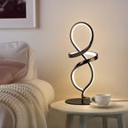 Modern Black Bedside Lamp - View 6