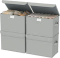 Beige Storage Bin — 2x7 — Small（4 Pack）