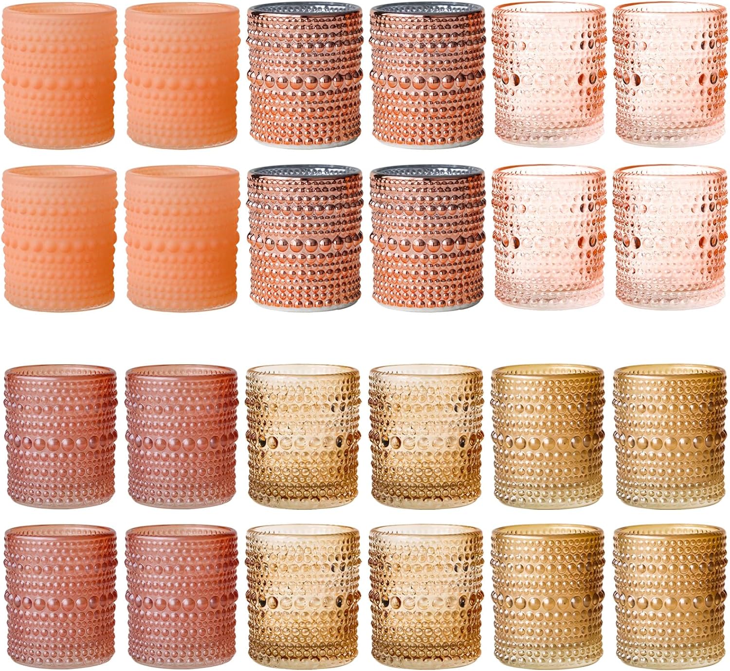 Vintage Gold Candle — Set of 24 — Pink Collection