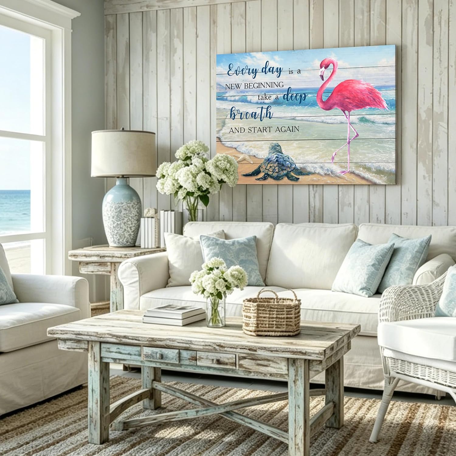 Framed Farmhouse Wood Canvas Wall Art — 12" - View 4