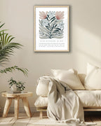 Framed Boho Blue Canvas Wall Art — 16" - View 4