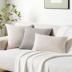 Boho Beige Throw Pillow Cover — 18" - View 6